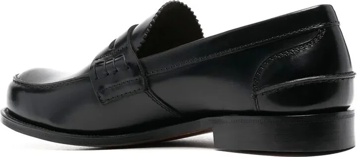 Polished-Finish Round-Toe Loafers - Image 3