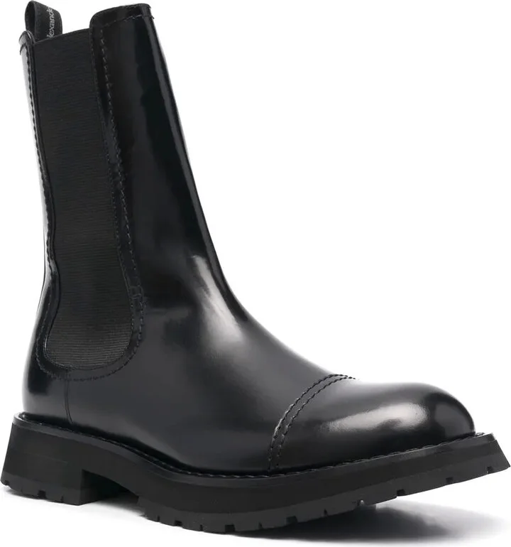 polished leather Chelsea boots - Image 2