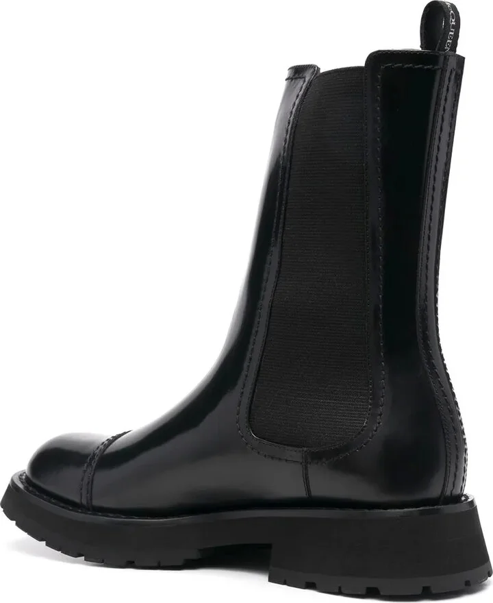 polished leather Chelsea boots - Image 3