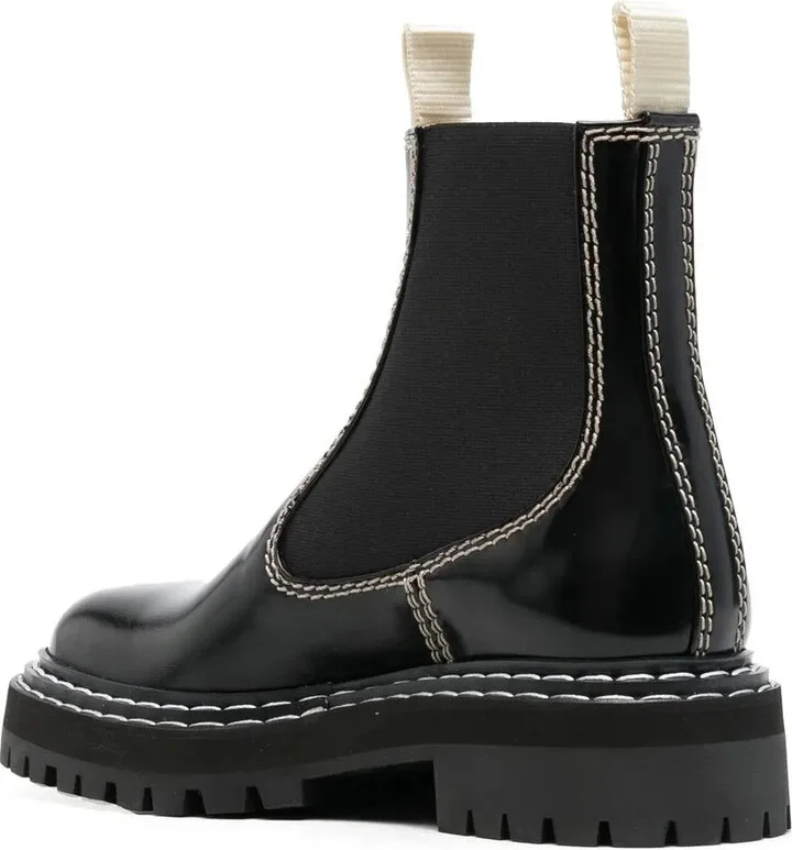 Polished Leather Chelsea Boots - Image 3