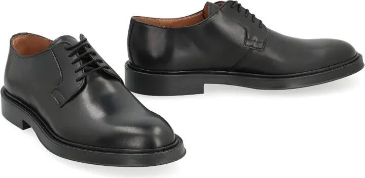 Polished Leather Derby Shoes - Image 2