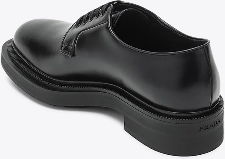 Polished Leather Derby Shoes - Image 2