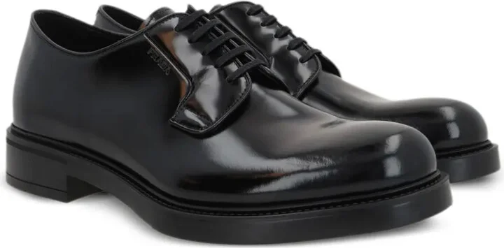 Polished Leather Derby Shoes - Image 2