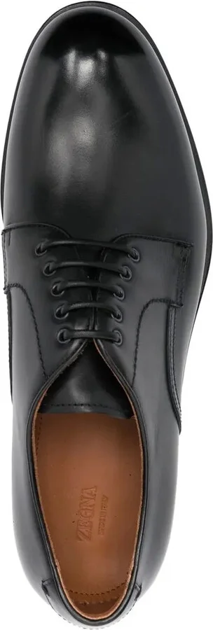 polished-leather Derby shoes - Image 4