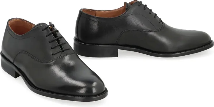 Polished Leather Lace-Up Shoes - Image 2