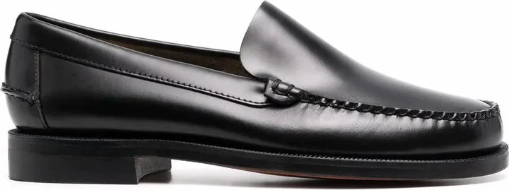 Polished-Leather Loafers