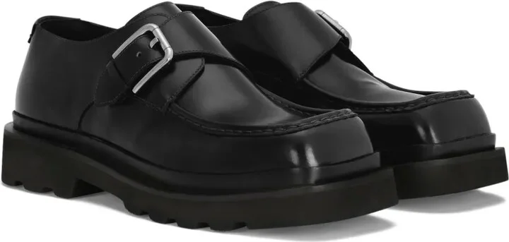 Polished Leather Monk Shoes - Image 2