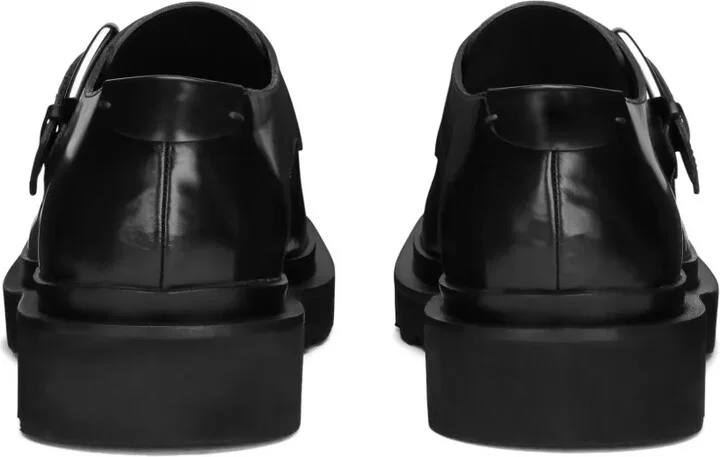 Polished Leather Monk Shoes - Image 3