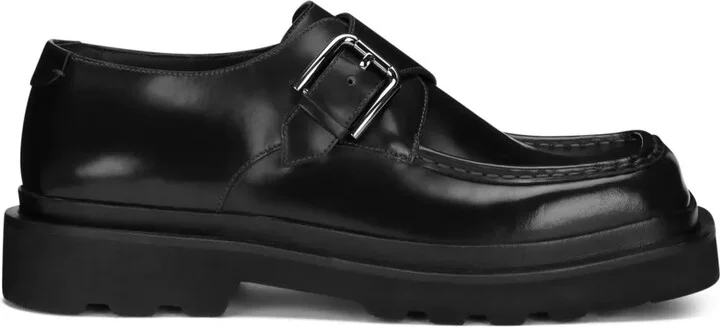 Polished Leather Monk Shoes