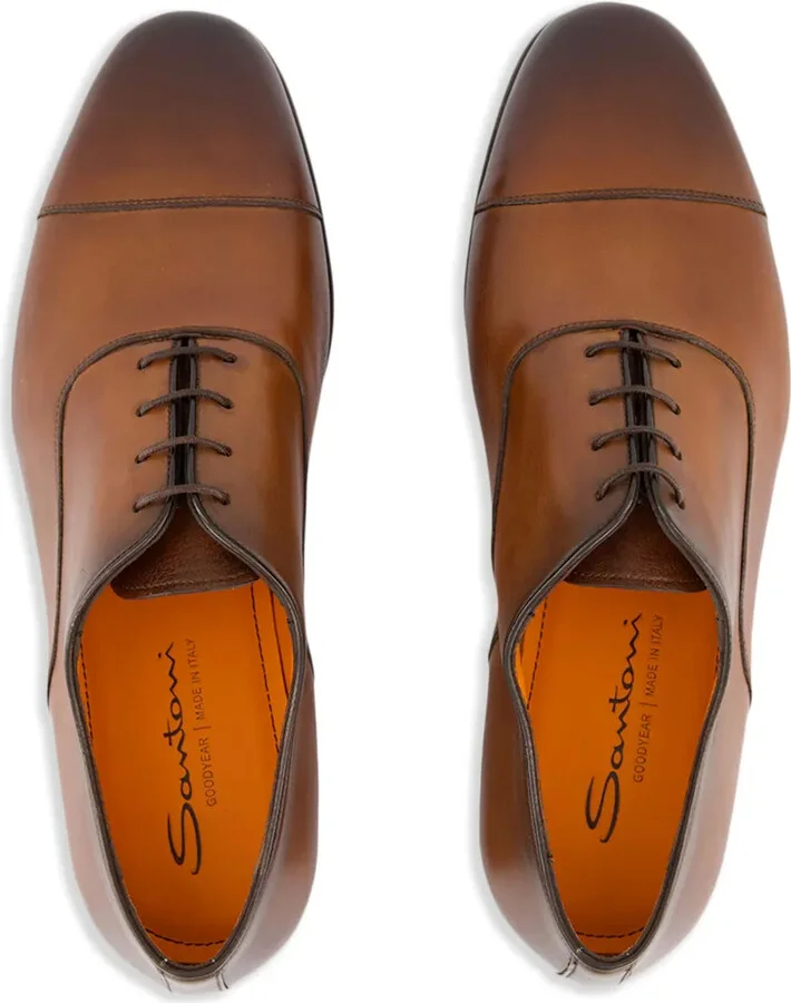 polished-leather Oxford shoes - Image 4