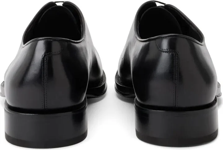 Polished Leather Oxford Shoes - Image 3