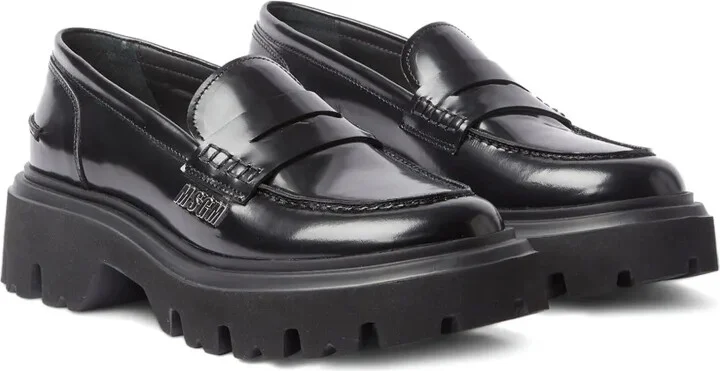 Polished Leather Penny Loafers - Image 2