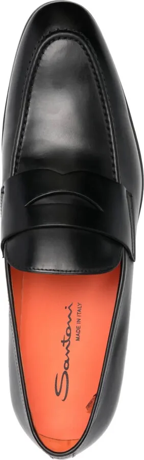 Polished Leather Penny Loafers - Image 4