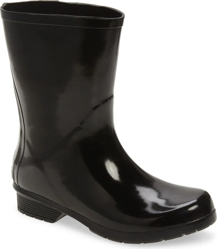 Polished Mid Rain Boot