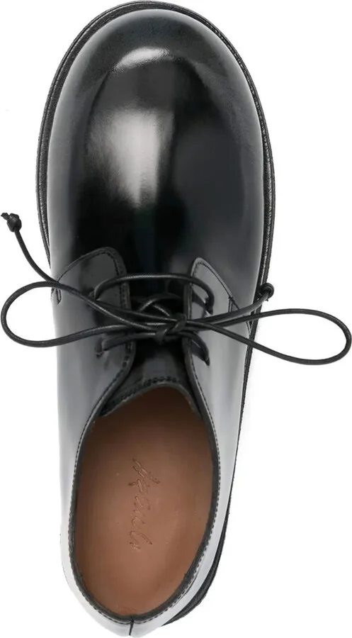 Polished Round-Toe Oxford Shoes - Image 4