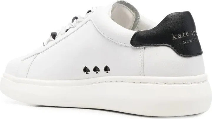 Polka-Dot Lace Leather Sneakers - Image 3