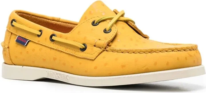 Polka-Dot Leather Boat Shoes - Image 2