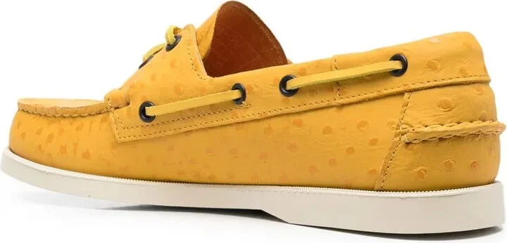 Polka-Dot Leather Boat Shoes - Image 3