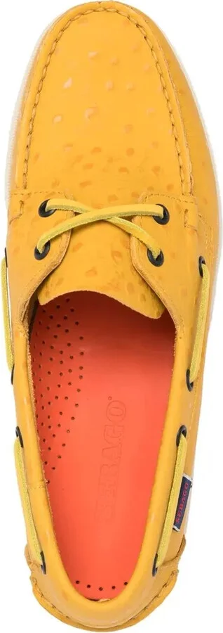 Polka-Dot Leather Boat Shoes - Image 4