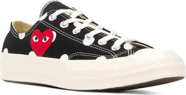 Polka Dot Red Heart sneakers - Image 2
