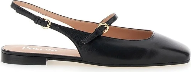 Pollini Slingback Ballerinas with Strap