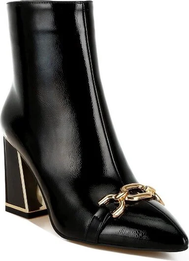 Pollux Metallic Chain Detail Boots Women - Image 2