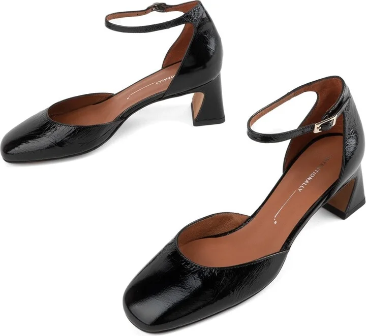 Polly Heeled Mary Jane-Black