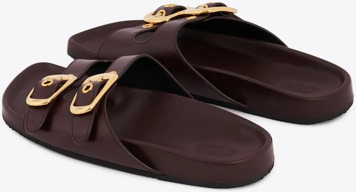 Polly Leather Slides - Image 2