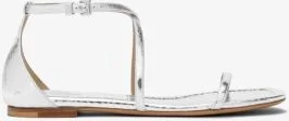 Polly Metallic Python Embossed Leather Sandal - Image 3