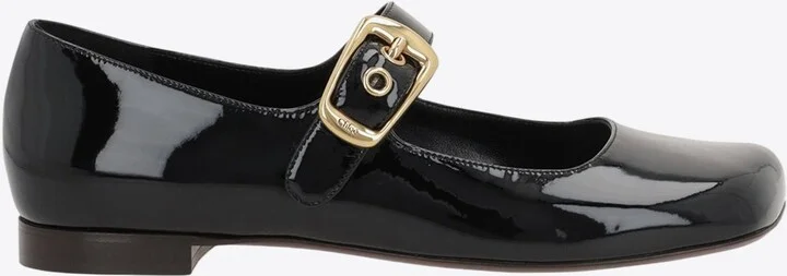 Polly Patent Leather Mary-Jane Ballet Flats