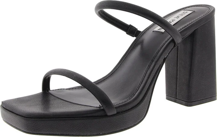 Polly Womens Faux Leather Slide Sandals