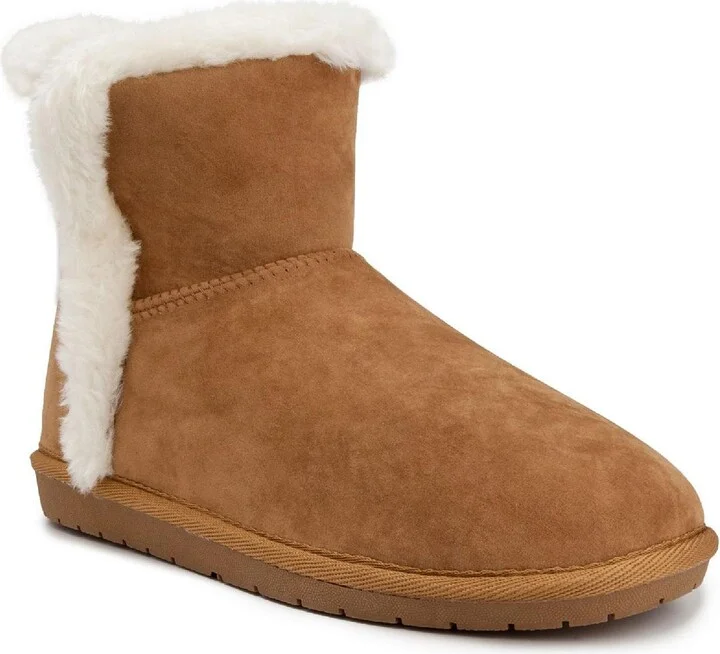 Polly Womens Microfiber Ankle Winter & Snow Boots