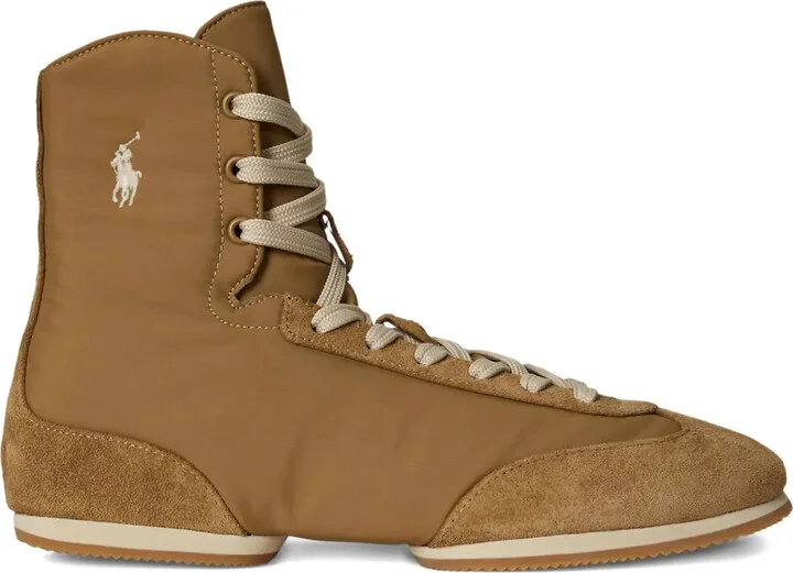 Polo Ballerina suede high-top sneakers