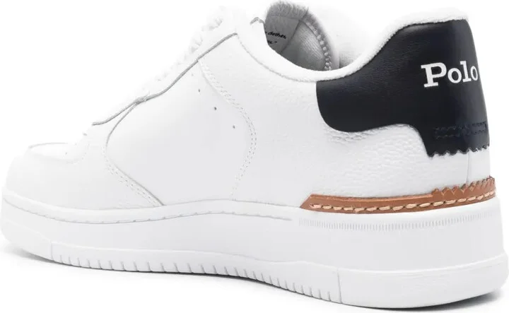 Polo Pony-embroidered leather sneakers - Image 3