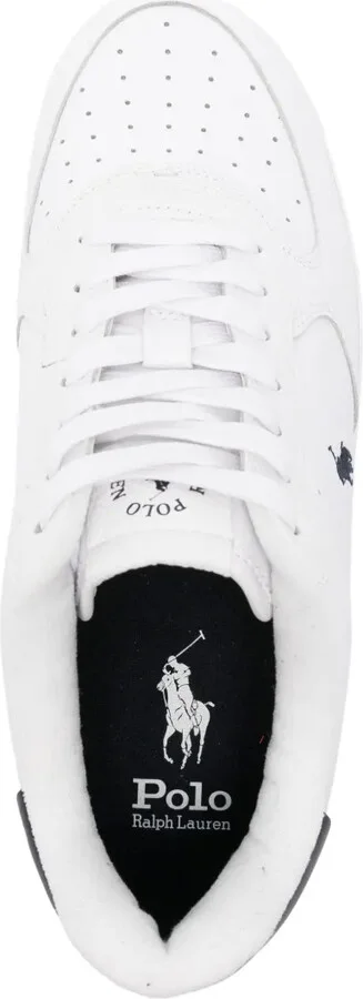 Polo Pony-embroidered leather sneakers - Image 4