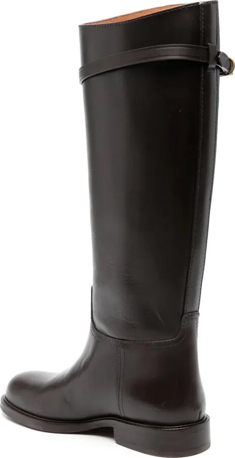 Polo-Pony-motif leather boots - Image 3