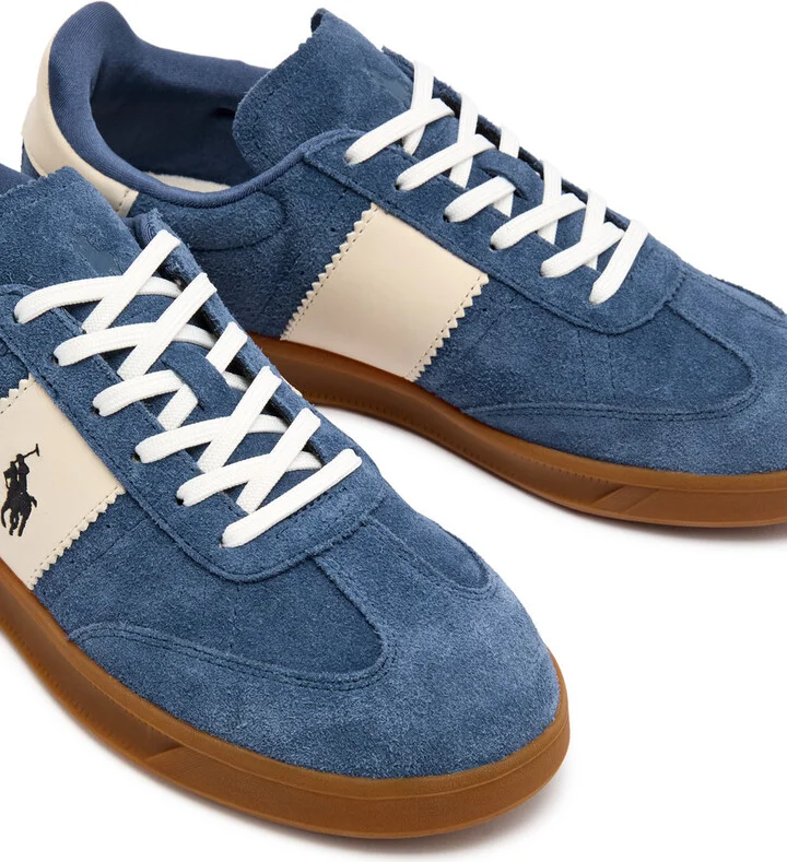 Polo Ralph Lauren Aera Panelled Suede Sneakers - Image 3