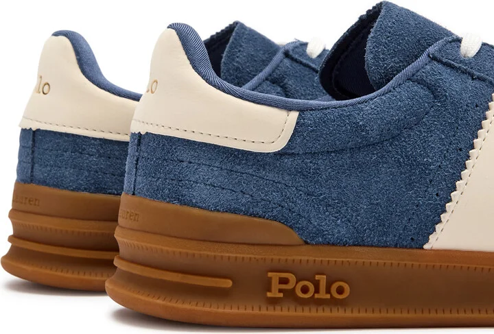 Polo Ralph Lauren Aera Panelled Suede Sneakers - Image 4