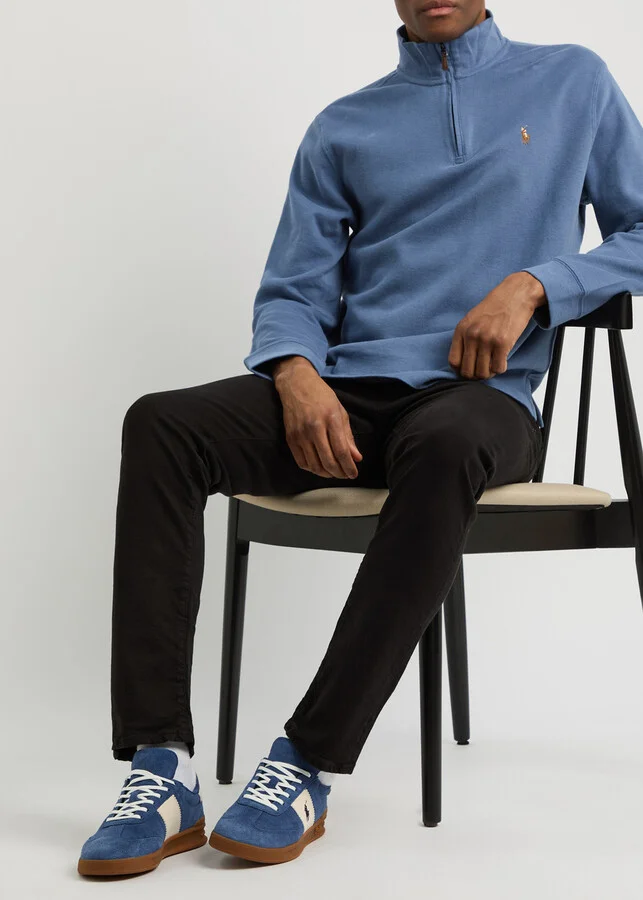 Polo Ralph Lauren Aera Panelled Suede Sneakers - Image 5