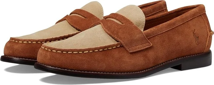Polo Ralph Lauren Alston Penny Men's Shoes Teak/Bone : 7 D - Medium, Leather