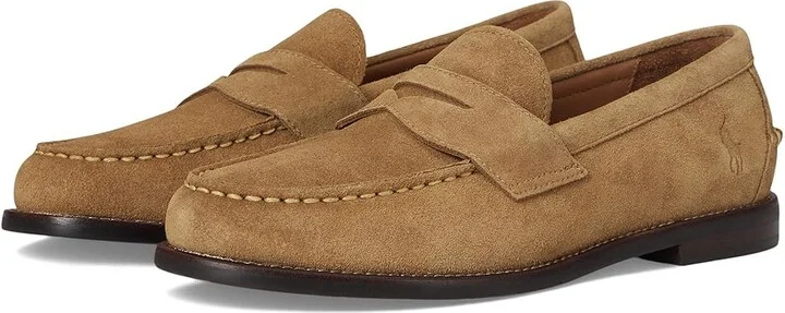 Polo Ralph Lauren Alston Suede Penny Loafer Men's Slip on Shoes Desert Tan : 7.5 D - Medium