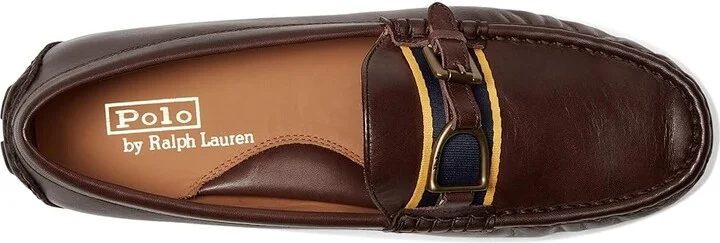 Polo Ralph Lauren Anders Leather Driver Men's Lace-up Boots Dark Brown : 7 D - Medium - Image 2