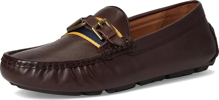 Polo Ralph Lauren Anders Leather Driver Men's Lace-up Boots Dark Brown : 7 D - Medium - Image 5