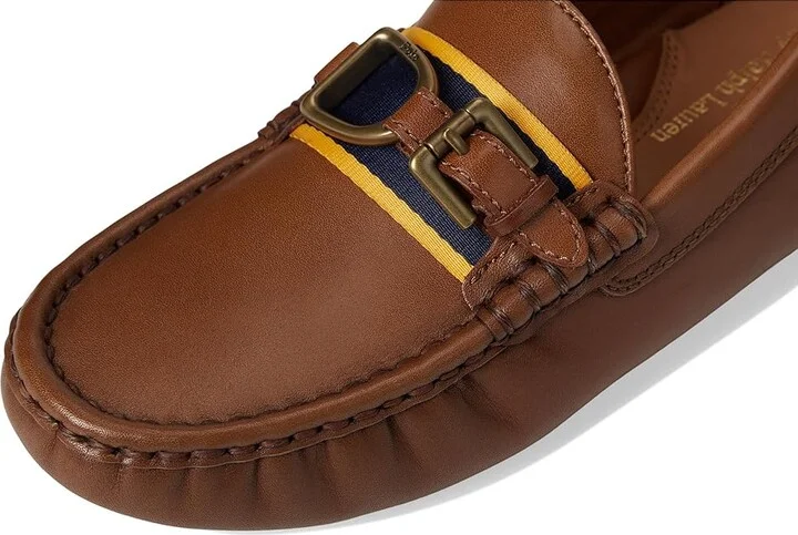 Polo Ralph Lauren Anders Leather Driver Men's Lace-up Boots Tan : 9.5 D - Medium - Image 7