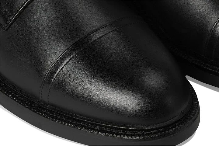 Polo Ralph Lauren Asher Cap Toe Men's Shoes Black Calf Leather : 10 D - Medium - Image 7