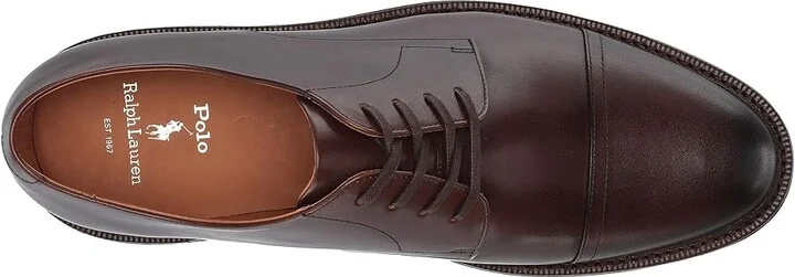 Polo Ralph Lauren Asher Cap Toe Men's Shoes Polo Brown Calf Leather : 11 D - Medium - Image 3