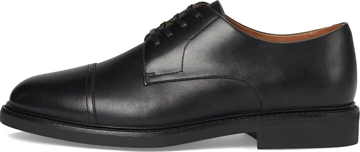 Polo Ralph Lauren Asher Captoe Men's Slip on Shoes Black : 10.5 D - Medium, Leather - Image 6