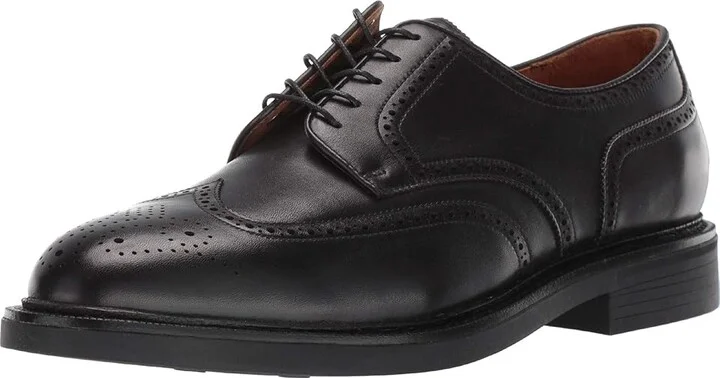 Polo Ralph Lauren Asher Wing Tip Men's Shoes Black Calf Leather : 10 D - Medium - Image 2