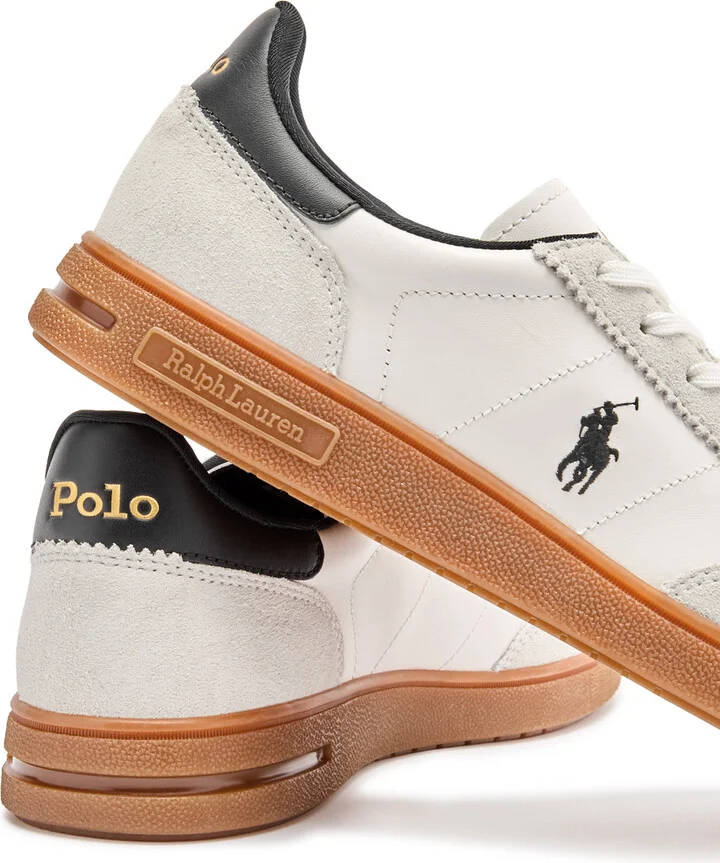 Polo Ralph Lauren Bedford Panelled Leather Sneakers - Image 4