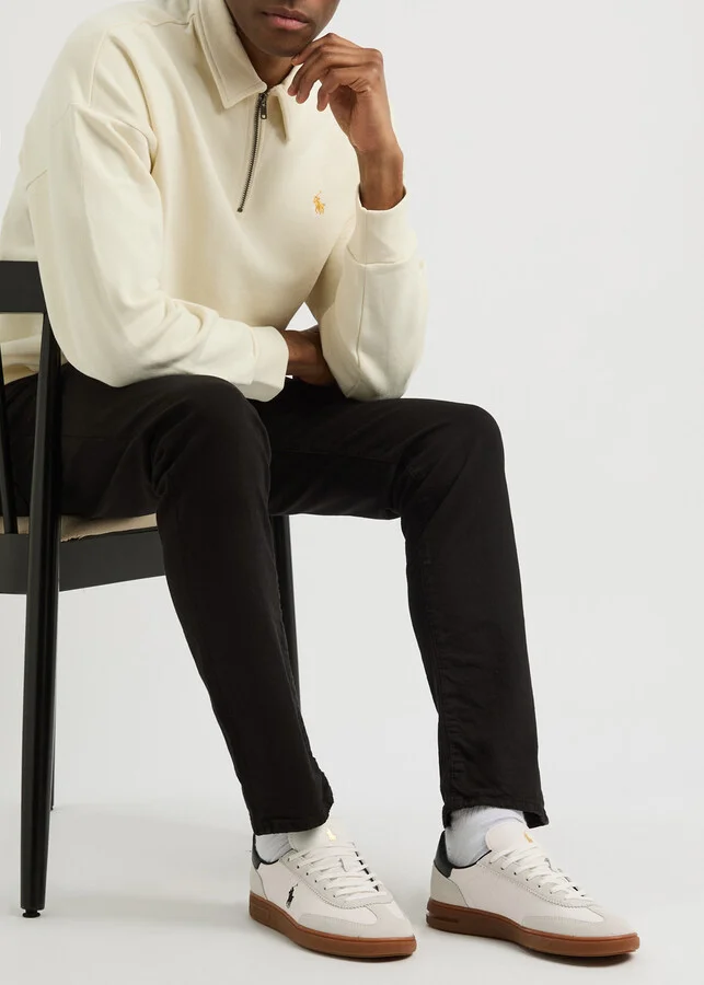 Polo Ralph Lauren Bedford Panelled Leather Sneakers - Image 5